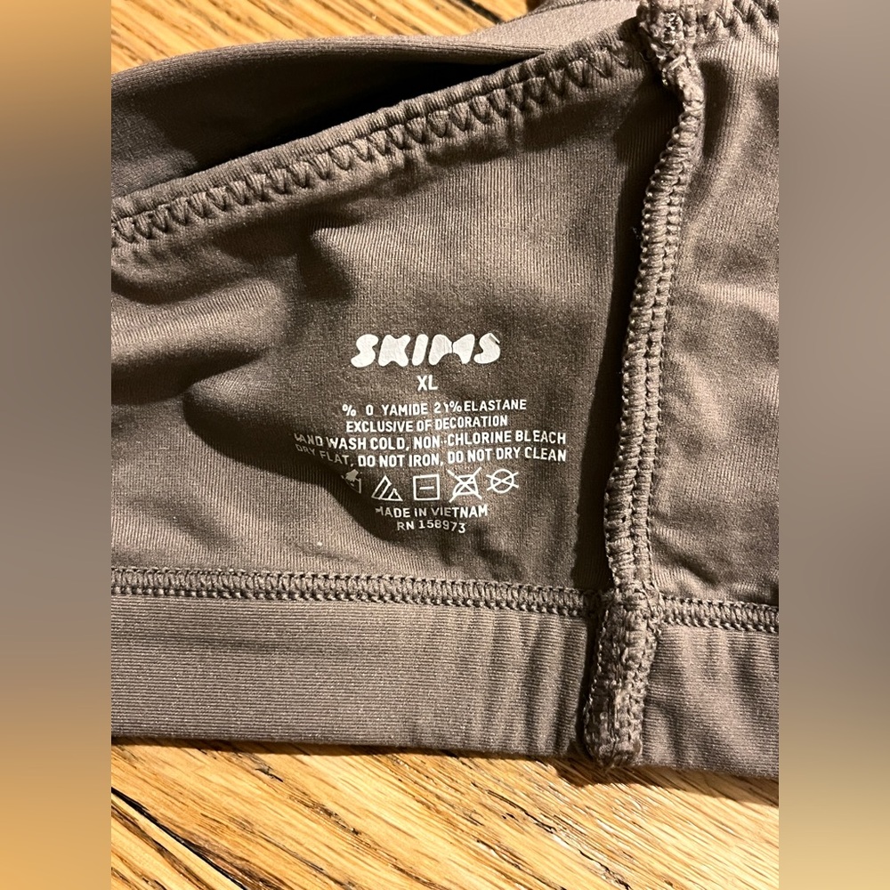 Skims Fits Everybody Scoop Bralette XL Jasper - Picture 3 of 6